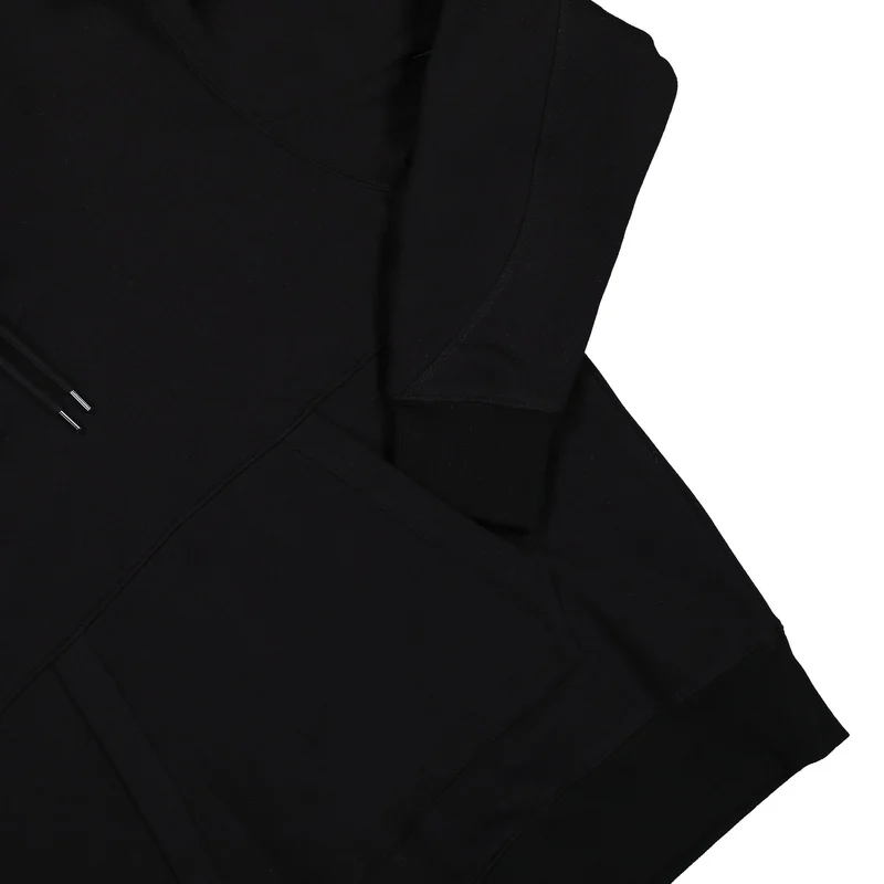Diagonal Raised Fleece Pullover Hoodie