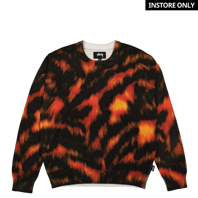 Printed Fur Sweater