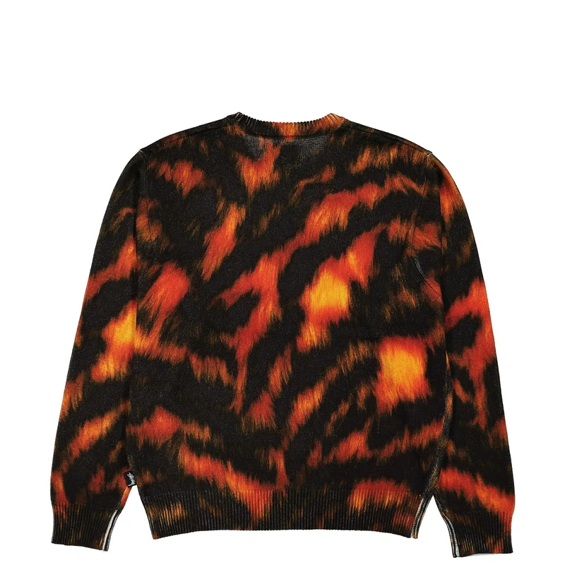 Printed Fur Sweater