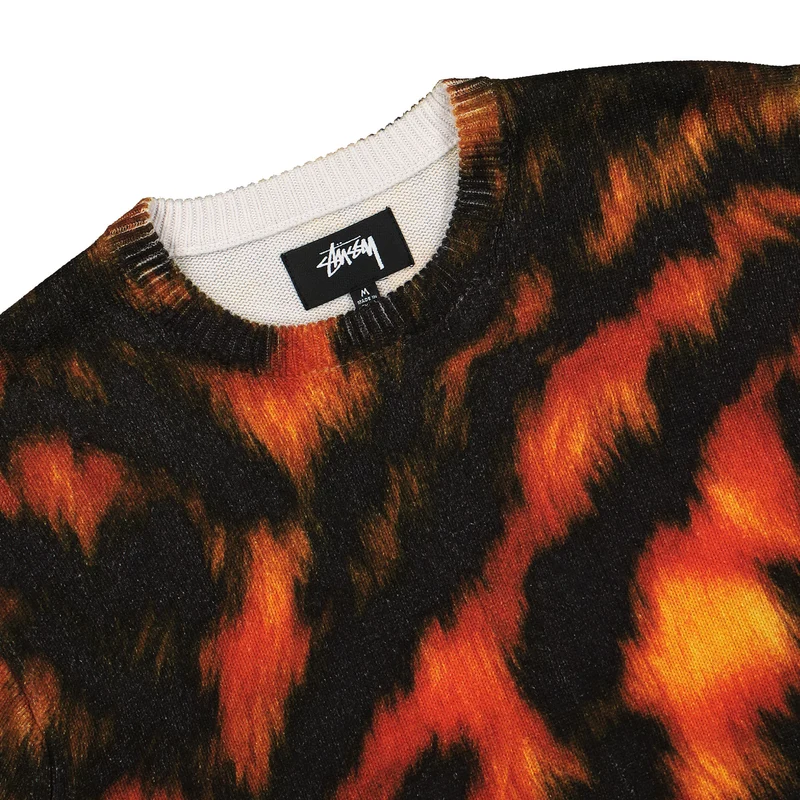 Printed Fur Sweater