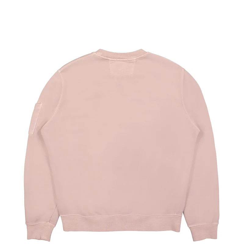Brushed and Emerized Diagonal Fleece Sweatshirt