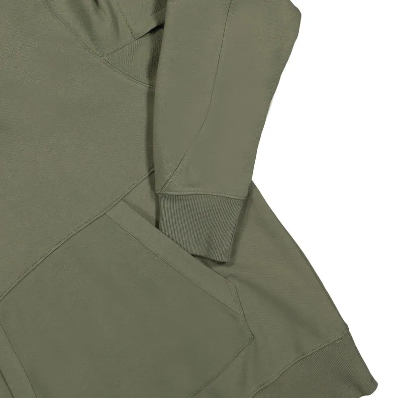 Diagonal Raised Fleece Pullover Hoodie