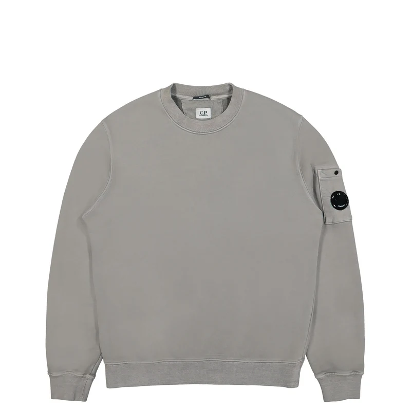 Brushed and Emerized Diagonal Fleece Sweatshirt