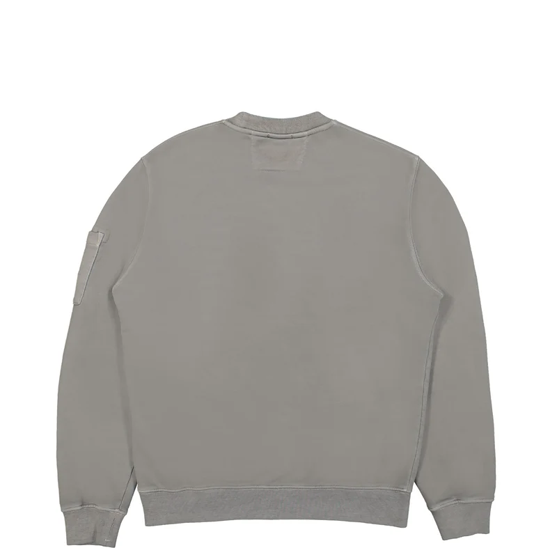 Brushed and Emerized Diagonal Fleece Sweatshirt