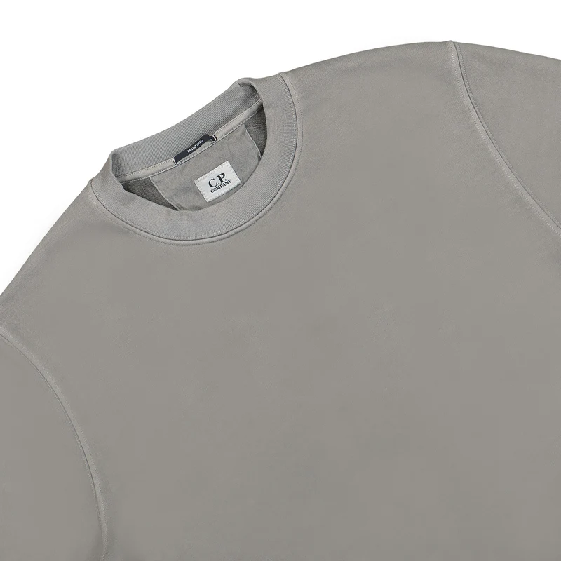 Brushed and Emerized Diagonal Fleece Sweatshirt