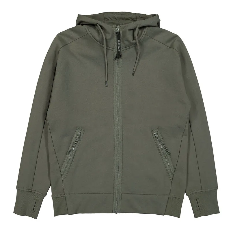 Diagonal Raised Fleece Goggle Hoodie