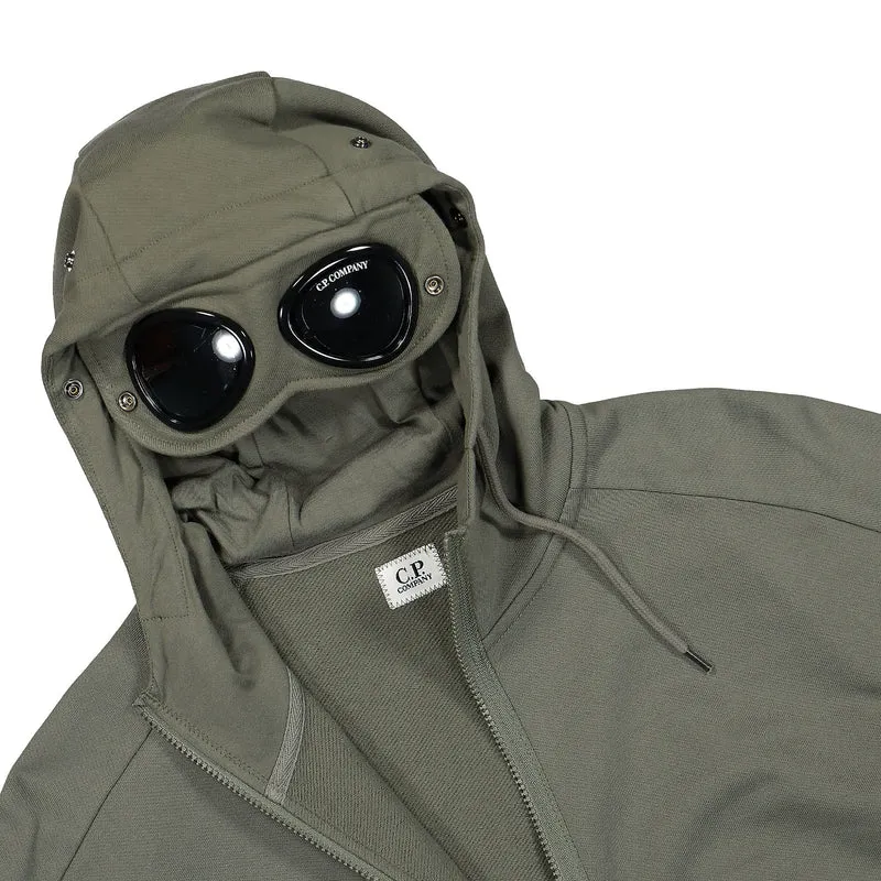 Diagonal Raised Fleece Goggle Hoodie