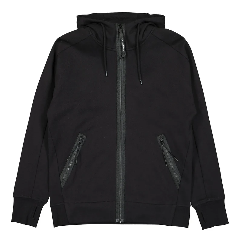 Diagonal Raised Fleece Goggle Hoodie