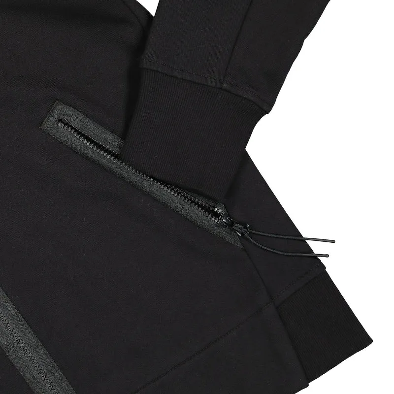 Diagonal Raised Fleece Goggle Hoodie