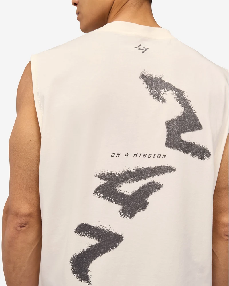 247 Motion Oversized Tank - Flat White