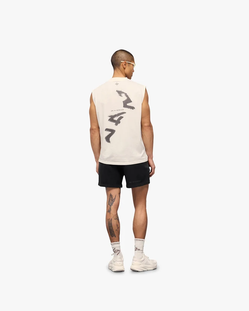 247 Motion Oversized Tank - Flat White