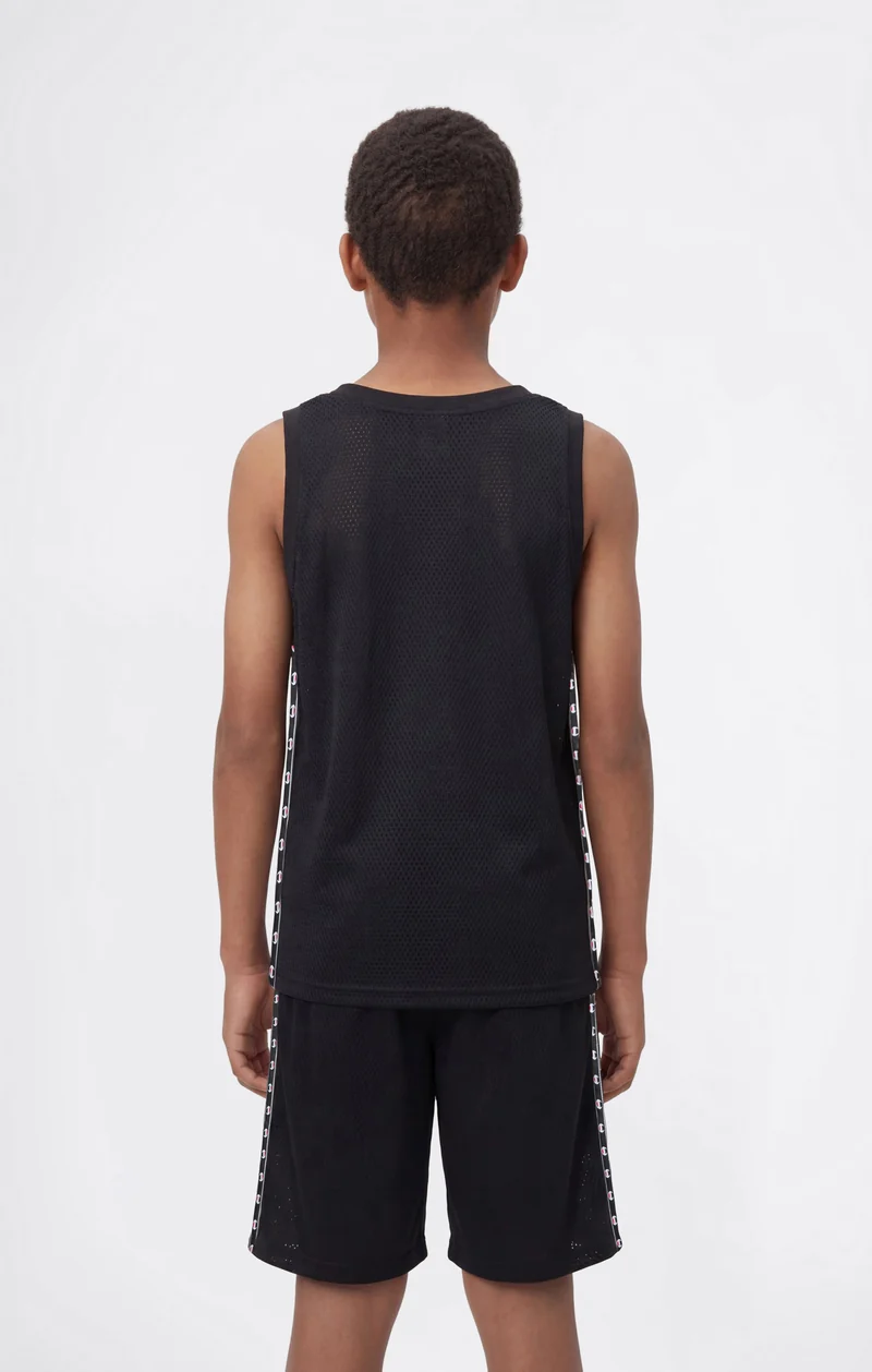 Boys’ Mesh Tank with Tape Logo