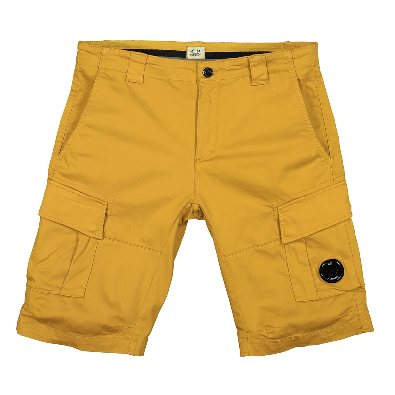 Stretch Sateen Cargo Shorts