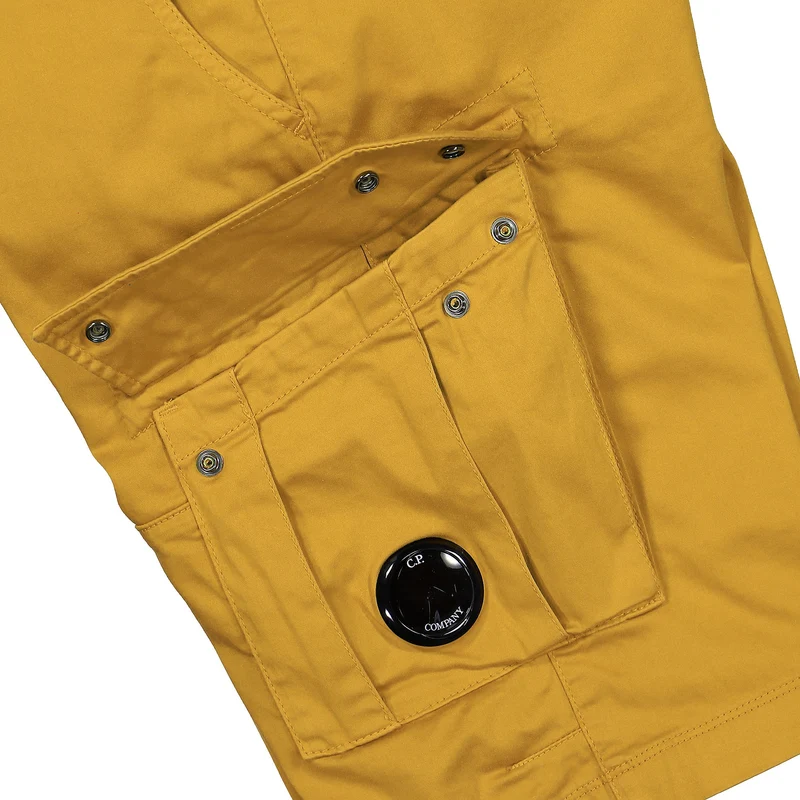 Stretch Sateen Cargo Shorts