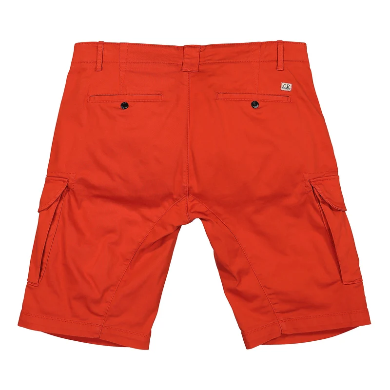 Stretch Sateen Cargo Shorts