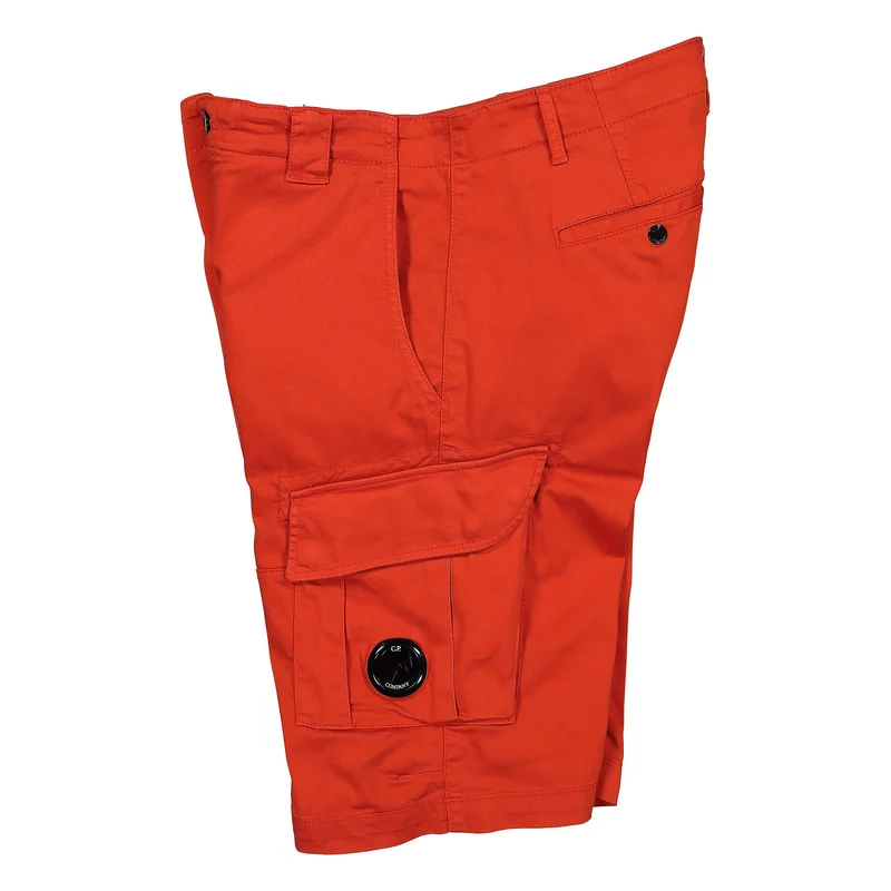 Stretch Sateen Cargo Shorts