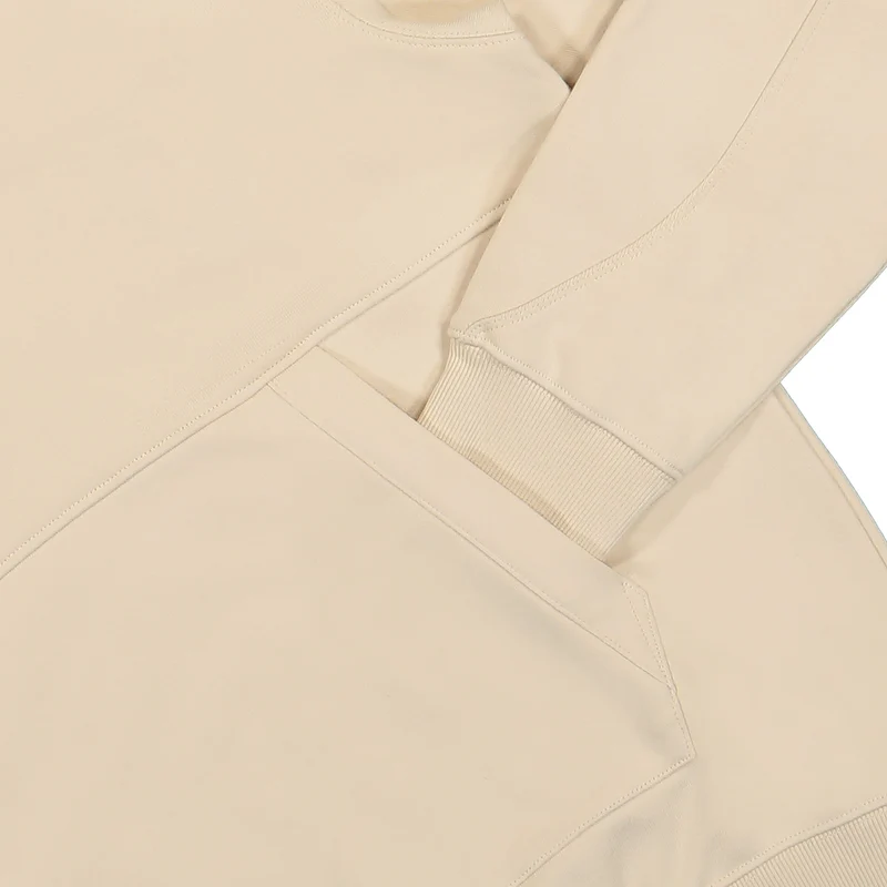 Diagonal Raised Fleece Hoodie