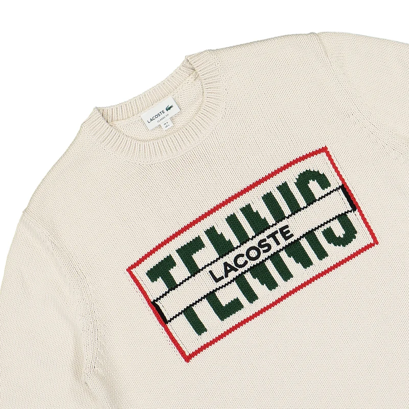 Sweater with Contrasting Jacquard Pattern