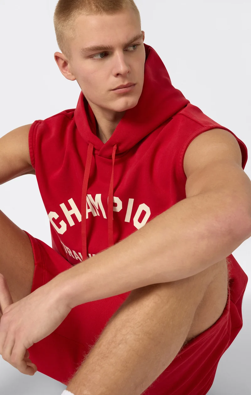 Men’s Boxing-Inspired Hooded Tank Top