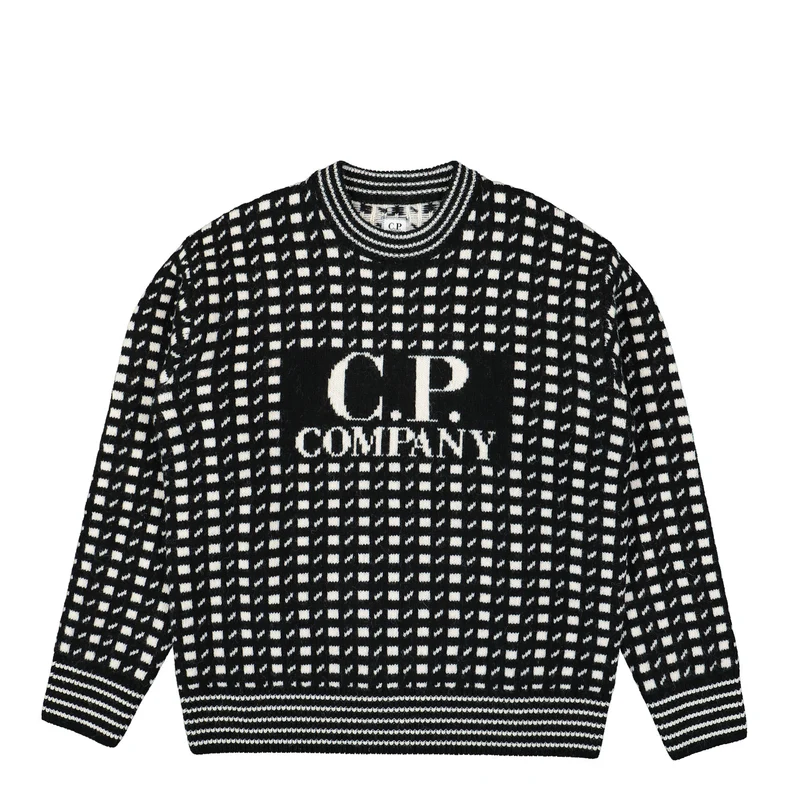 Wool Jacquard Crew Neck