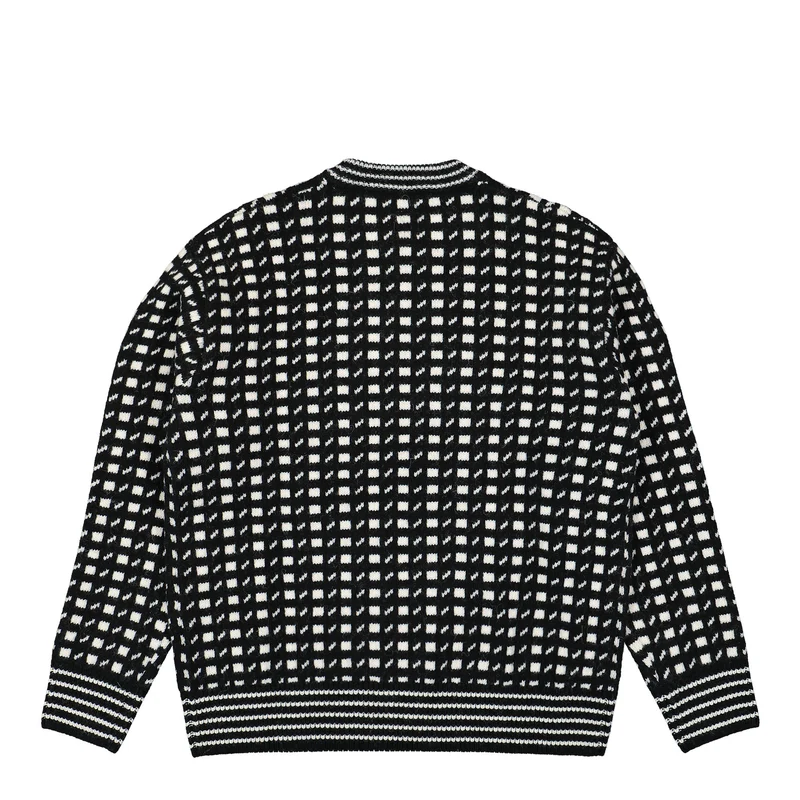 Wool Jacquard Crew Neck
