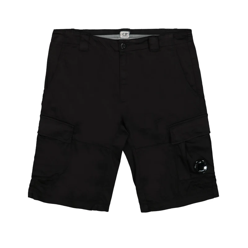 Stretch Sateen Cargo Shorts