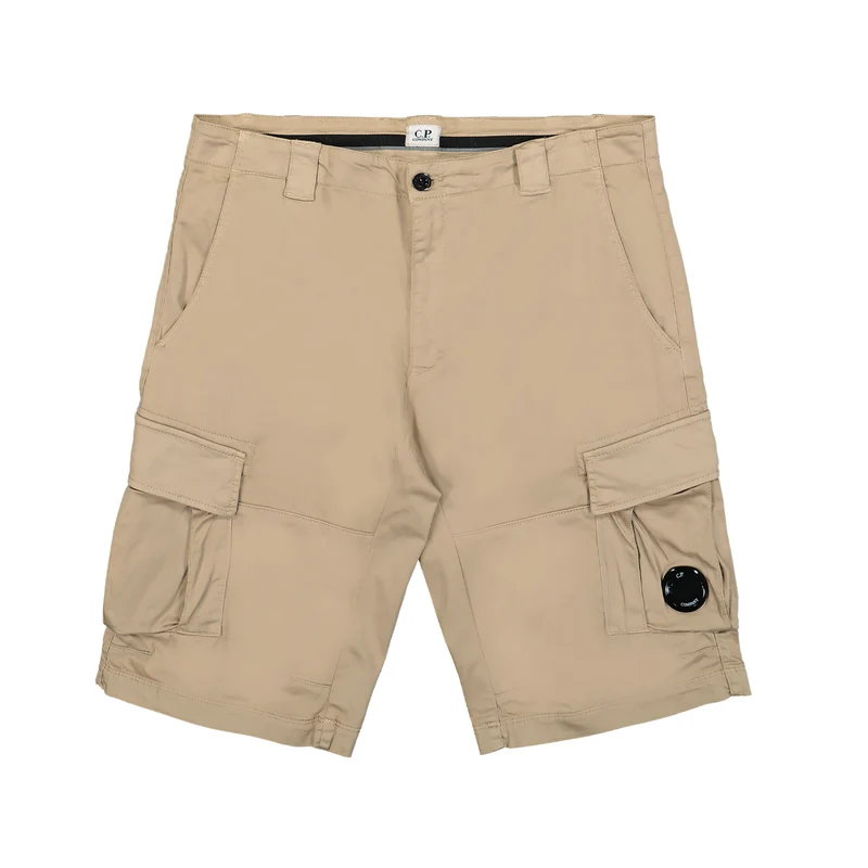 Stretch Sateen Cargo Shorts