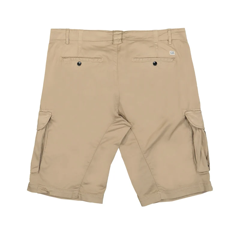 Stretch Sateen Cargo Shorts
