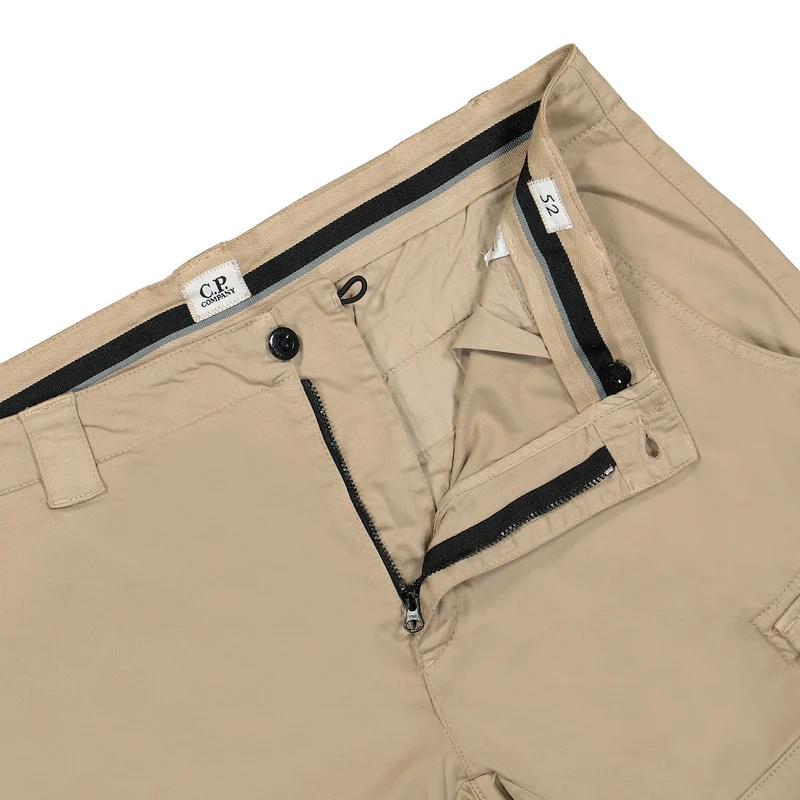 Stretch Sateen Cargo Shorts