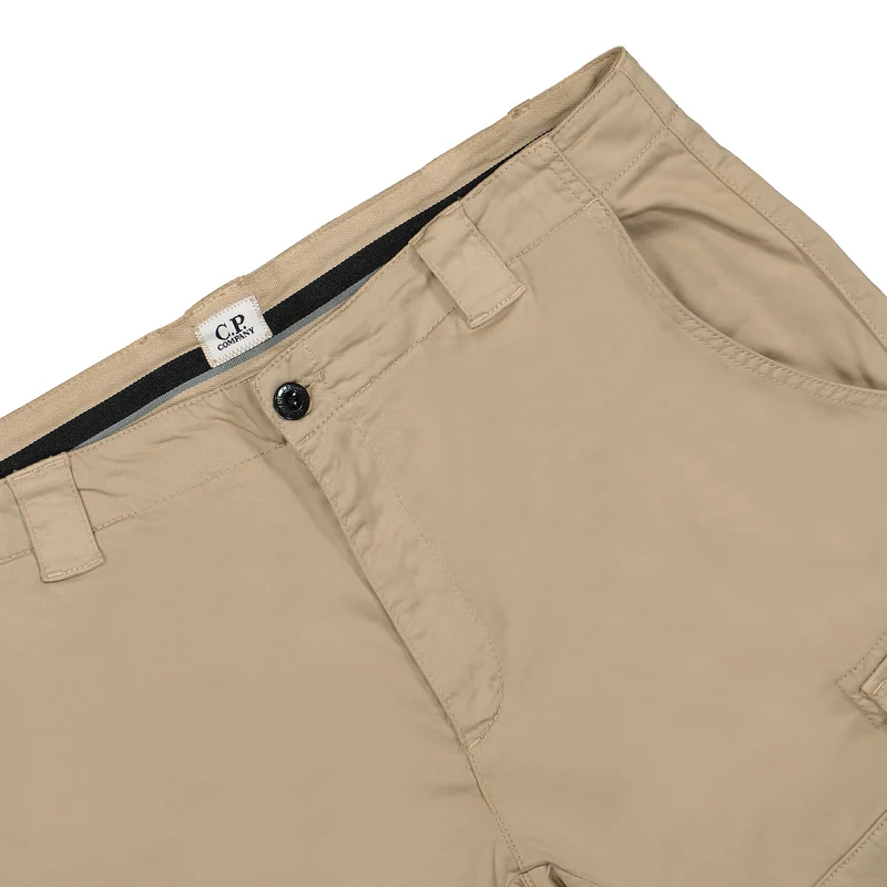 Stretch Sateen Cargo Shorts