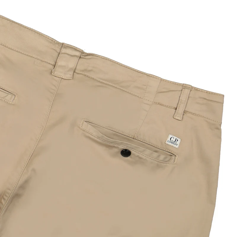 Stretch Sateen Cargo Shorts