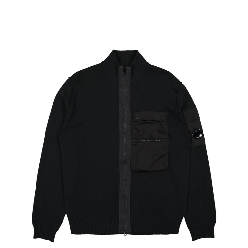 Cotton Mixed Zipped Knit