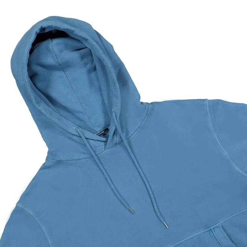 Brushed and Emerized Diagonal Fleese Hoodie