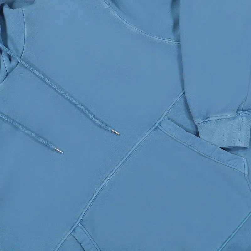 Brushed and Emerized Diagonal Fleese Hoodie