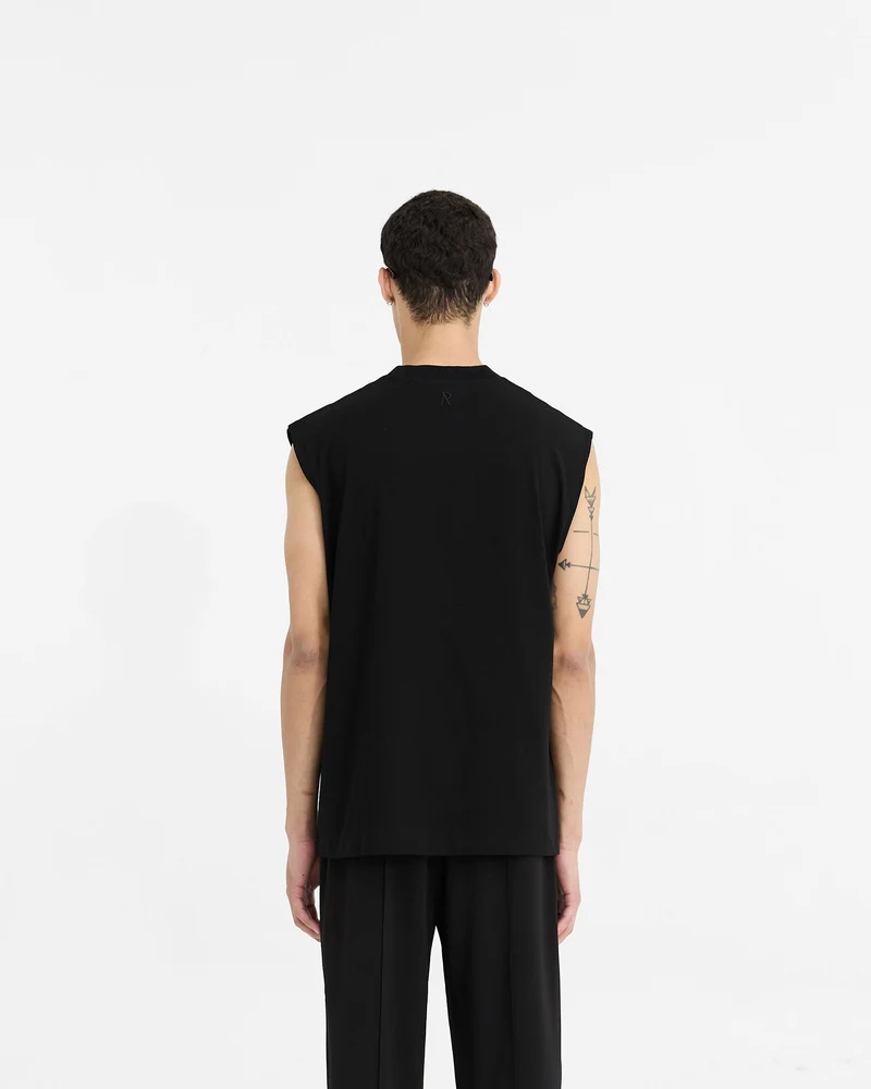 Initial Boxy Tank - Black