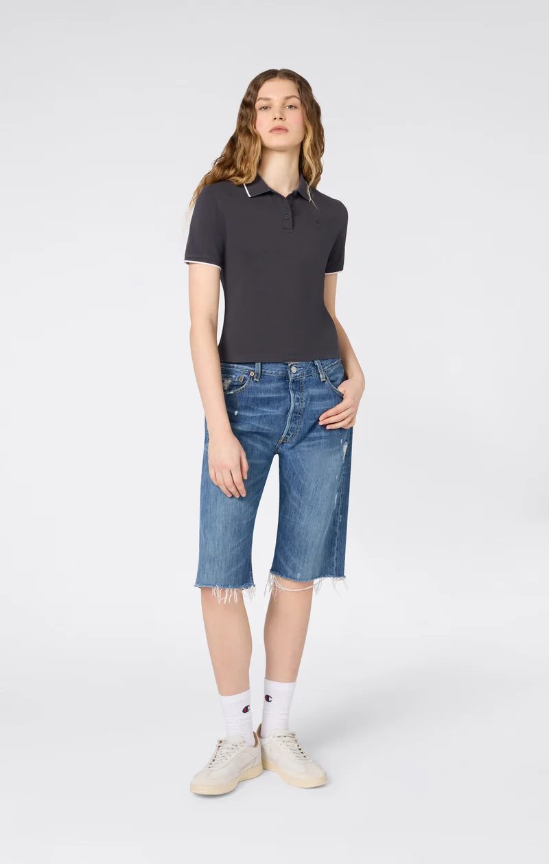 Women’s Cropped Polo Shirt