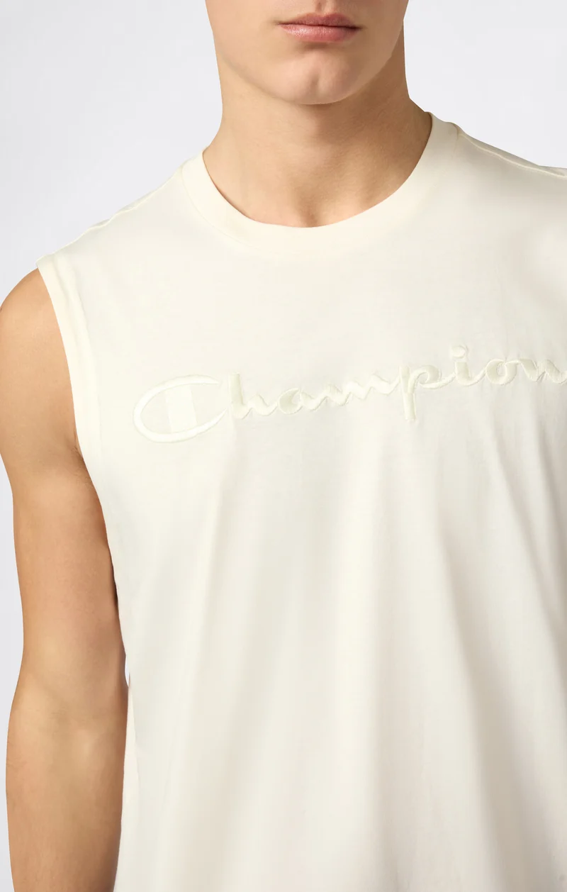 Men’s Tank Top with Maxi Embroidery Logo Icons
