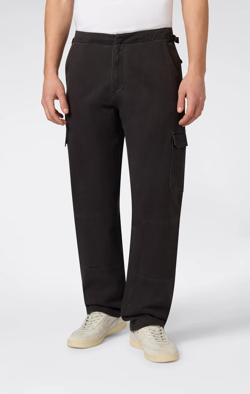 Men’s Woven Cargo Straight Hem Pants
