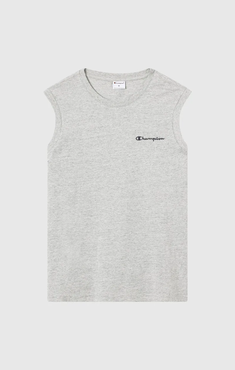Men’s Cotton Tank Top with Small Logo Icons