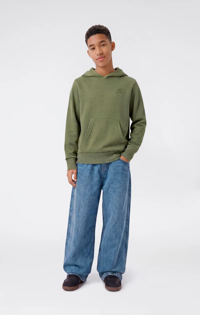 Boys’ Washed Effect Hooded Sweatshirt Icons
