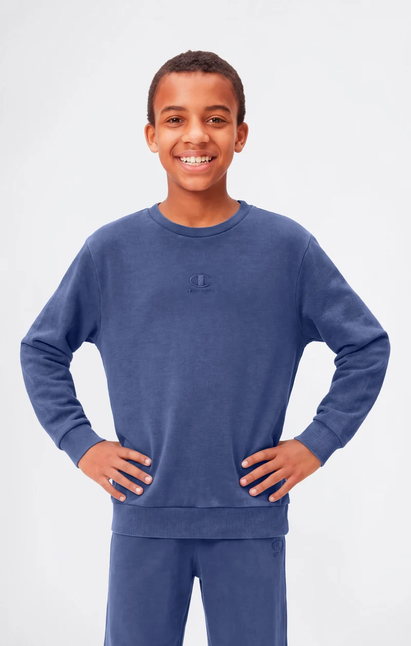 Boys’ Washed Effect Crewneck Sweatshirt Icons