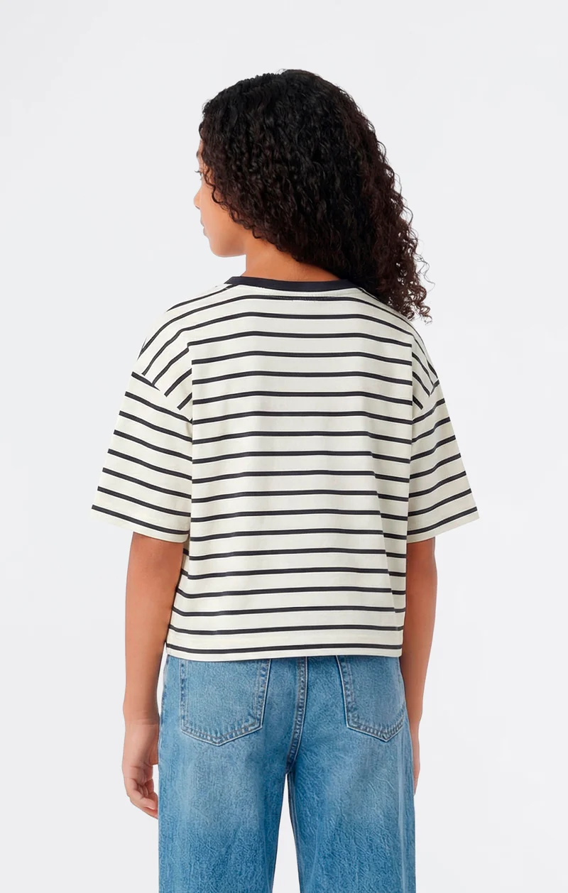 Girls’ Oversized Striped T-Shirt Icons