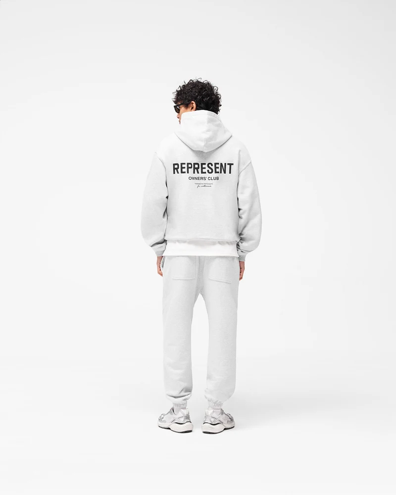 Represent Owners Club Zip Hoodie - Ash Grey
