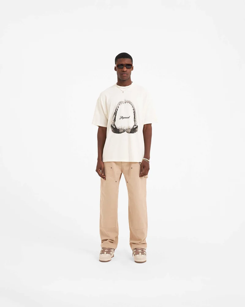 Shark Jaws T-Shirt - Flat White