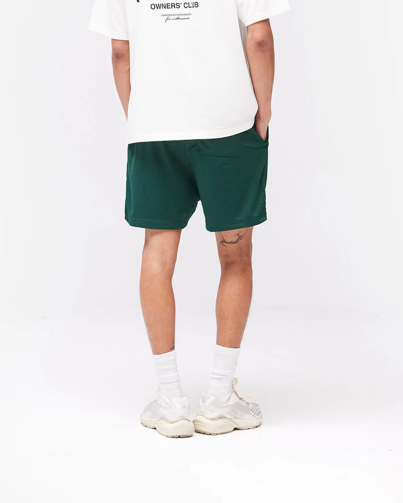 Represent Owners Club Mesh Shorts - Racing Green