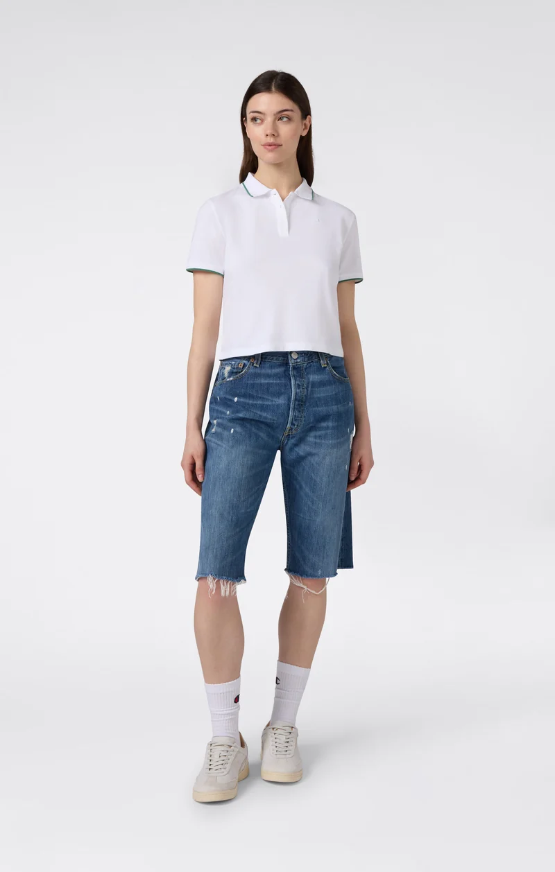 Women’s Cropped Polo Shirt