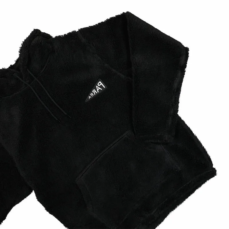 Mirrored Flag Logo Polar Fleece Hooded Pullover