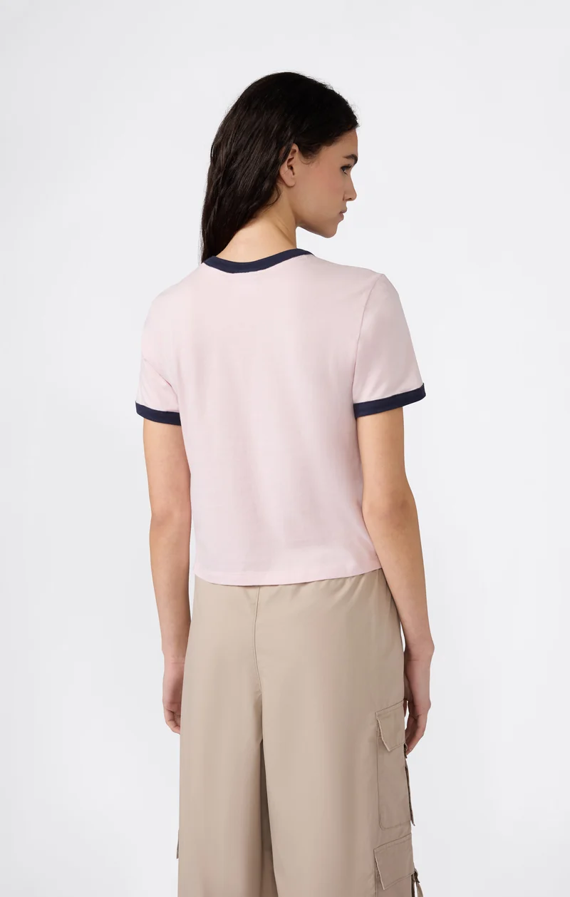 Women’s Cropped Ringer T-Shirt with Graphic