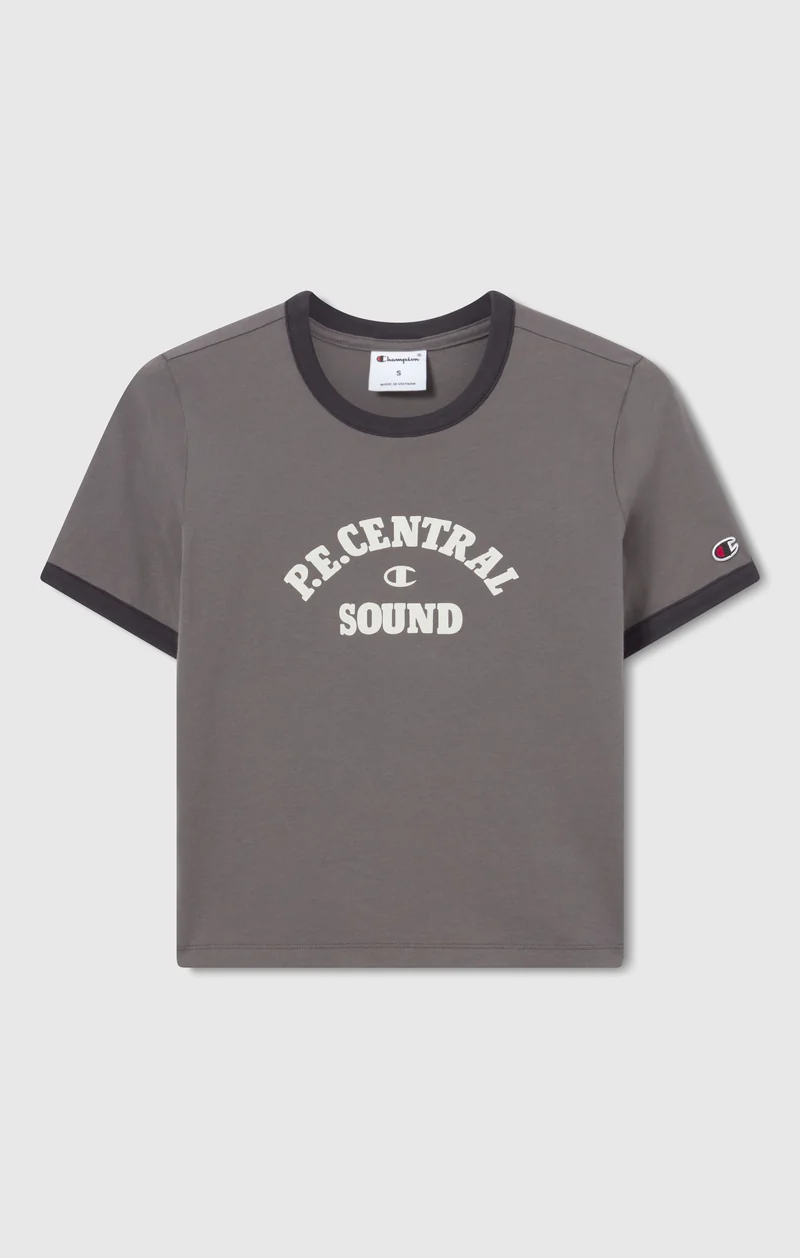 Women’s Cropped Ringer T-Shirt with Graphic