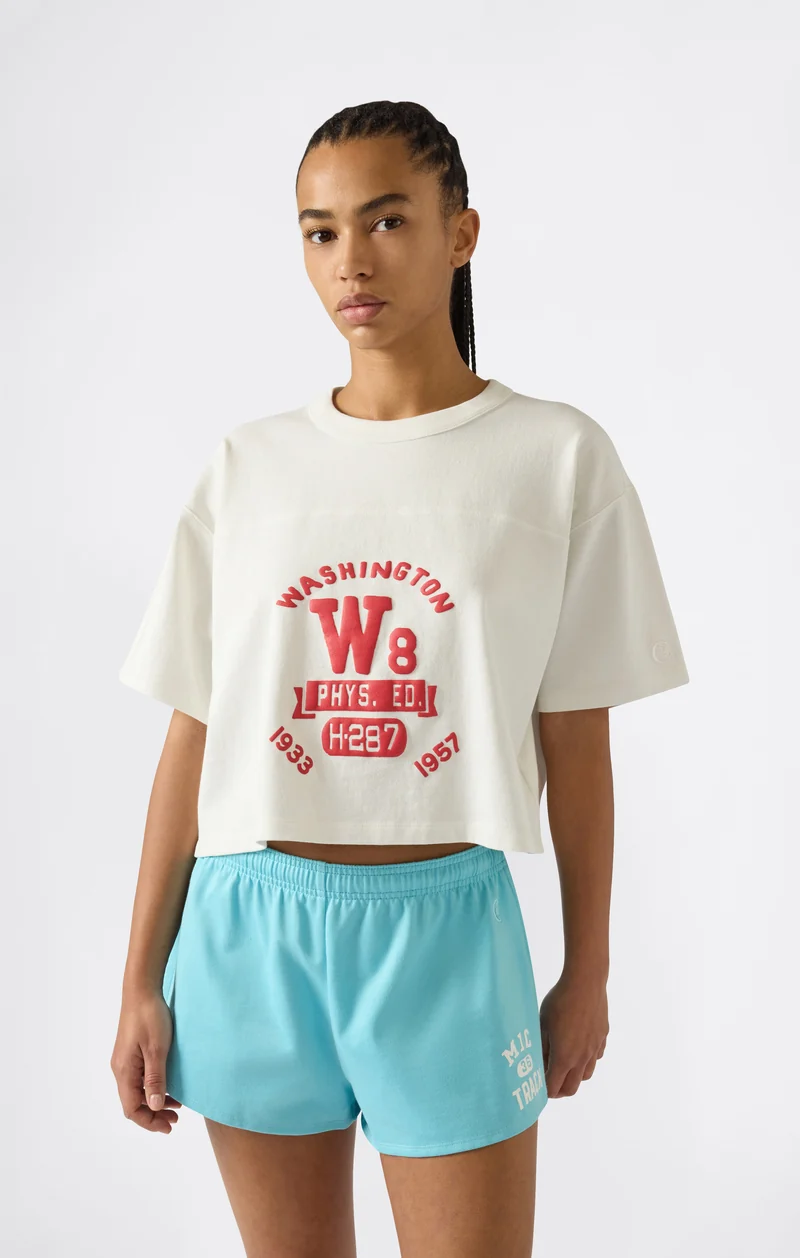 Women’s Cropped Crewneck T-Shirt Time Capsule